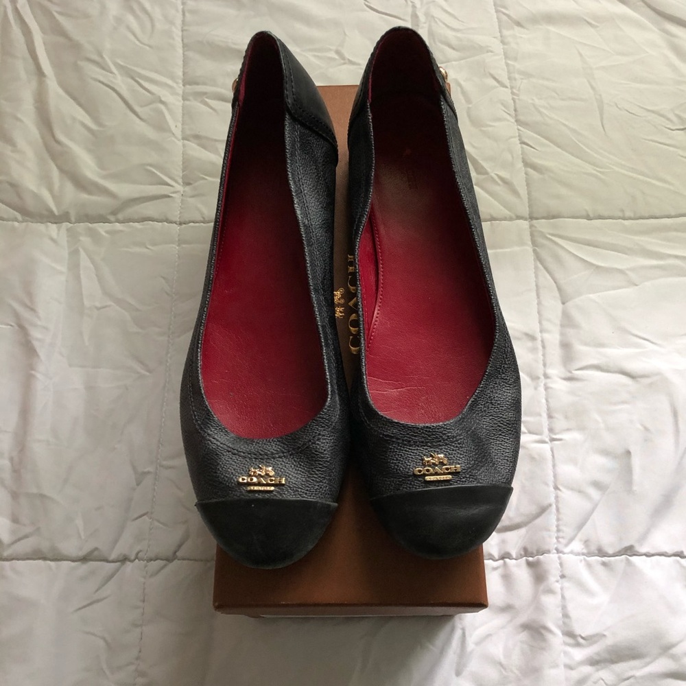 Vintage Coach Flats (Chelsea Sig C PVC/MAT CLF)👛